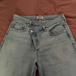 AGOLDE criss cross jeans